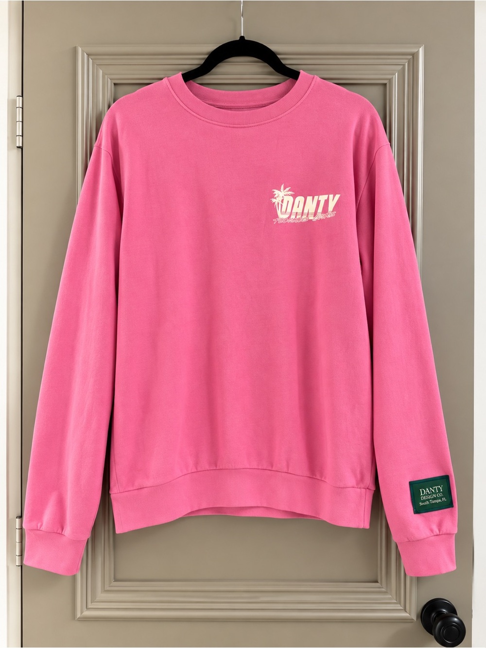 Danzy Design Studio: Danzy Tennis Club Crewneck Sweatshirt (Oversized)